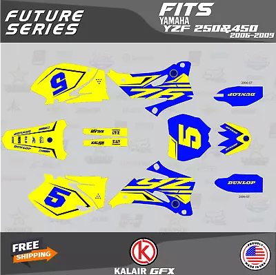 Graphics Kit For Yamaha YZ250F YZ450F (2006-2009) YZ 250F YZ 450F Future-Yellow • $153.99