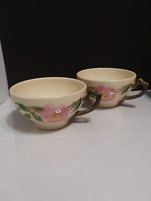 2 Vintage Franciscan Desert Rose Tea Cup U.S.A. Earthenware Vintage Retro China • $15