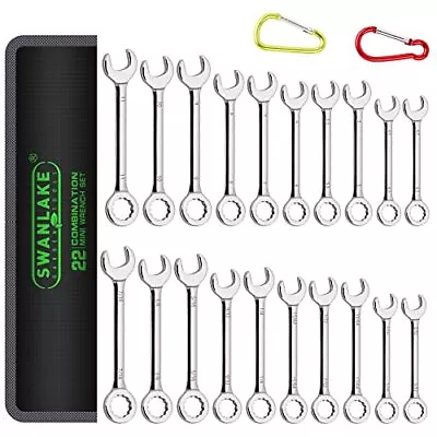 22PCS Midget Wrench Set Mini Combination Wrench SetSmall Wrench Set Metric & • $13.48