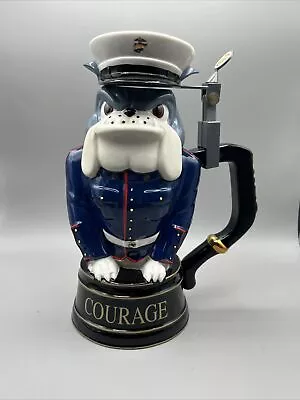 2016 Limited Edition DRESS BLUES USMC Devil Dog Stein Collection COURAGE • $95