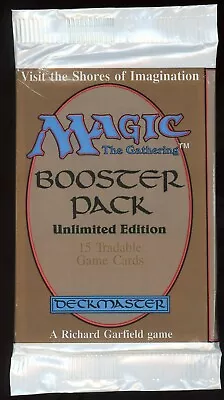 1x 1993 Unlimited Booster Pack ~ FACTORY SEALED ~ MTG/Magic ~ Lotus/Mox/Recall? • $2025