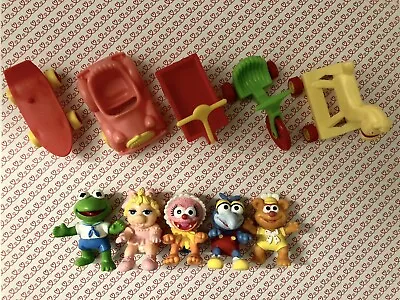 Set 5 McDonalds HappyMeal Muppet Babies 1986 Gonzo Fozzie Piggy Kermit Animal • $39.95