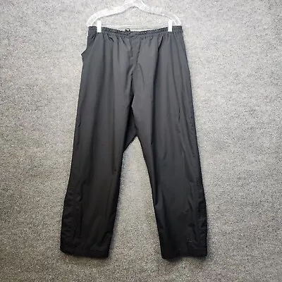 Footjoy Dryjoys Pants Men Large Black Zip Button Golf Rain Polyester Weather • $40.50