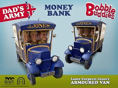 Bobble Buddies Dad's Army Jones's Armoured Van  PREMIUM  Money Bank ~ Free P&P • £89.95