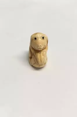£42.49 • Buy Small Antique Carved Netsuke Pig - 2x2x1cm - Not Wood [GSP2]