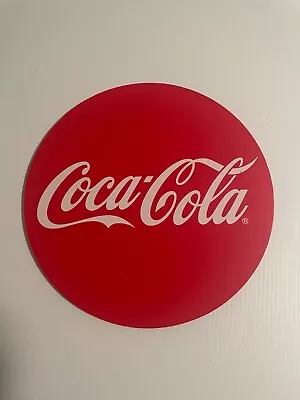 Coke Cola Round Plastic Sign Diameter 30cm • $9.99