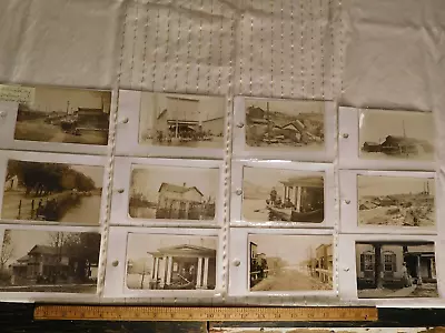 8 Great Flood Of 1913 Disaster Real Photo Post Cards RPPC ~Michigan CityIndiana • $450