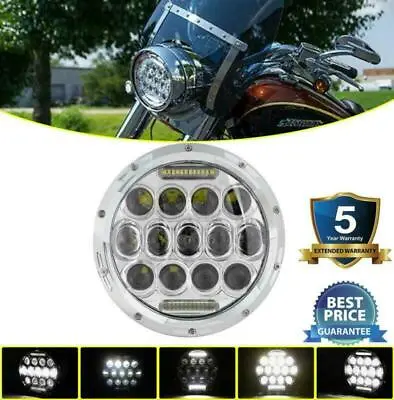 Chrome 7 Inch LED Headlight Sealed For Suzuki Marauder VZ 800 1600 Savage LS 650 • $38.99