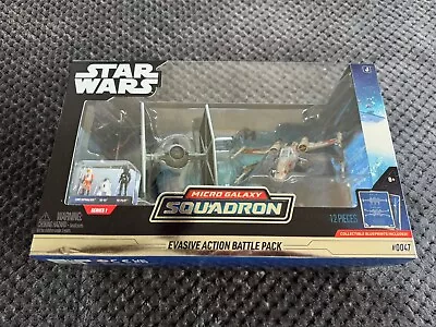 STAR WARS Micro Galaxy Squadron X-WING TIE FIGHTER Evasive Action Battle 2 Pack • $9.99