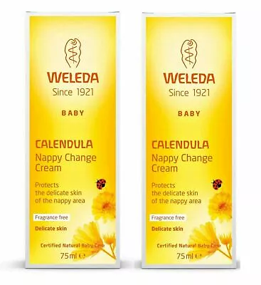 2 X Weleda Baby Calendula Nappy Change Cream 75ml • £12.50