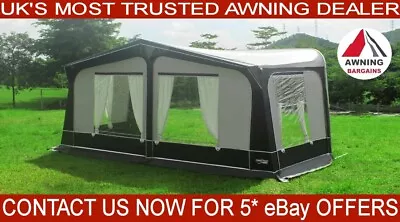 CAMPTECH Cayman 4 Season Caravan Touring Awning **INC CAMPTECH HD STORM STRAPS** • £527