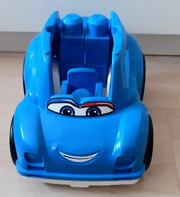 Mega Bloks Car Blue Toy Kids Plastic Good Condition • £10.99