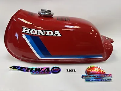 1983 Honda ATC70 Gas Fuel Tank Steel Serwa Reproduction Brand New • $500