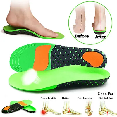 Orthotic Insoles Arch Support Flat Foot High Plantar Feet Fasciitis Pad Insert # • $11.79