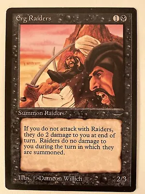 Magic The Gathering MTG Arabian Nights Erg Raiders Light LP  (Beta Bob) • $9.95