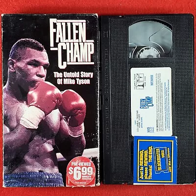 Fallen Champ: The Untold Story Of Mike Tyson VHS 1993 Blockbuster Video Rental • $16.95