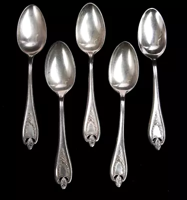 1847 Rogers Bros Old Colony Silver Plated XS Triple 5 Piece Teaspoons Flatware • $22.95