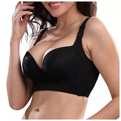 Fashion Deep Cup Bra Hides Back  Diva New Look Bra With Shapewear Incorporated U • $15.30