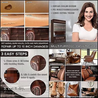 Brown Leather Repair Kits For Couches - Vinyl And Leather Repair Kit • $24.32