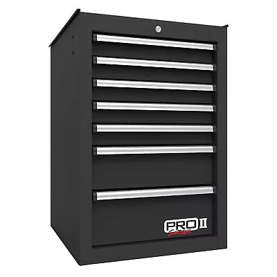 Homak 14in. Pro 2 Series 7-Drawer Side Tool Cabinet Black 14.5in.W X 24.5in.D • $619.99