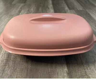 Vintage Tupperware Microwave Vegetable Rice Steamer Cooker Pink 3 Piece Set • $14.50