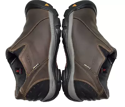 KEEN Men's Brixen Waterproof Slip On Mules 10.5 Hiking Hunting Leather Shoes • $49.99