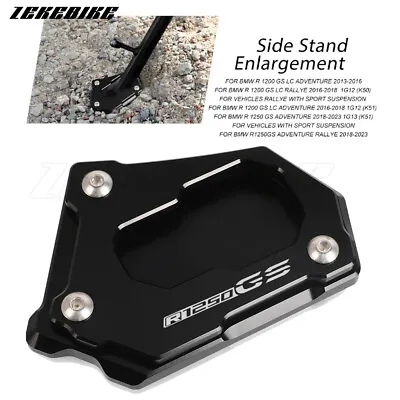 $14.99 • Buy Side Stand Enlarge Plate Kickstand Pad For BMW R1250GS Adventure/Rallye 2018-23