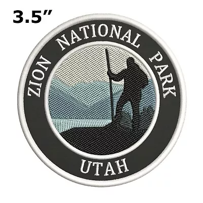 Zion National Park Patch Embroidered Iron-on Applique Nature Travel Souvenir • $5.50