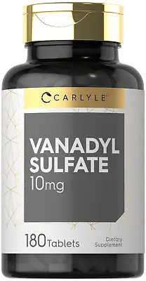 Vanadyl Sulfate 10mg | 180 Tablets | Vegetarian Non-GMO | By Carlyle • $10.49
