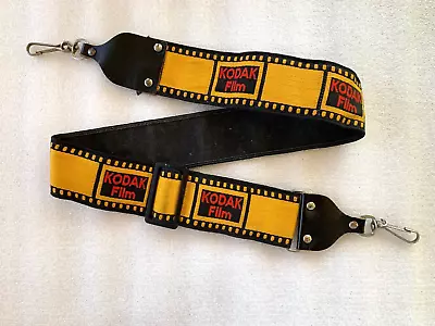 Vintage 2  Wide Kodak Film Yellow Neck Strap For SLR DSLR Cameras • $18.89