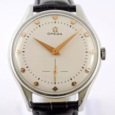 Authentic Omega Swiss 1954' Manual Wind Steel Gents Watch Swiss Large Ref 2505 • $740