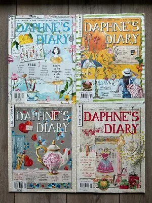 (4) DAPHNE'S DIARY Magazine Lot ISSUES No 1 (2021)  No 5 No 8 (2022) No 5 (2020 • $59.99