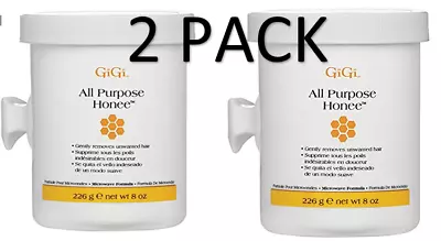 Gigi All Purpose Honee Wax Microwave Formula 8 Oz - 2 Pack • $20.76