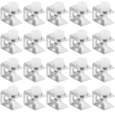  20 Pcs Mirror Hangers Heavy Duty Brackets Glass Clip Securing • £6.52