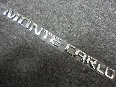 OEM GM # 10340236 Chevy Monte Carlo Trunk Rear Emblem Name Plate Badge Sign • $9.99