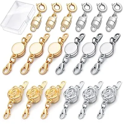 18 3 Styles Lobster Clasp Magnetic Locking Jewelry Clasp For Necklace Bracelet • $15.61