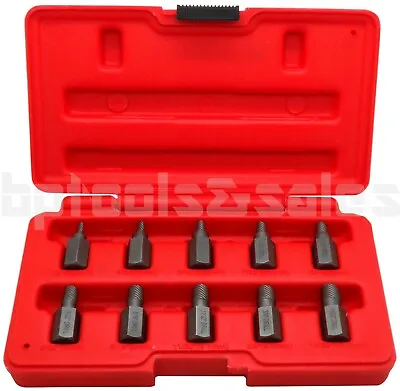 MULTI-SPLINE SCREW EXTRACTOR | 10pc SET HEX HEAD BIT SOCKET WRENCH BOLT REMOVER • $17.99