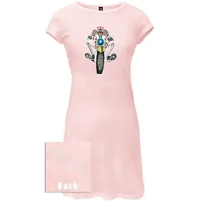 $34.95 • Buy Grateful Dead - Psycle Sam Pink Juniors Cap Sleeve Dress