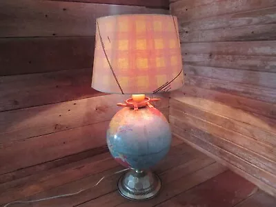 Vintage RARE Custom Made Mid Century Modern World Globe Table Lamp • $149.99