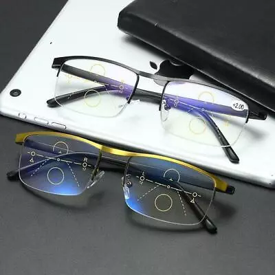 Phizeza Reading GlassesTitanium Progressive Far And Near Dual-Use Reading Glass • $10.98