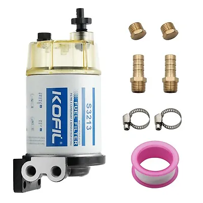 S3213 Boat Fuel Water Separator Marine For Mercury Yamaha Outboard 10 Micron US • $26.70