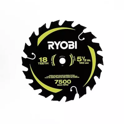 Ryobi 5-1/2 In. 18T Thin Kerf Carbide Circular Saw Blade - Free And Fast Ship • $13.48