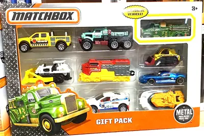 2015 Matchbox 9 Vehicle Die-cast 1:64 Scale Gift Set~F-150 BULLDOZER TRAIN BOAT • $34.99