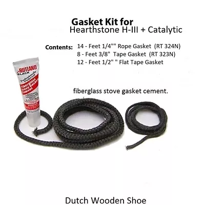 Hearthstone H-III + Catalytic Doors & Glass Gasket Replacement Kit   • $42.95