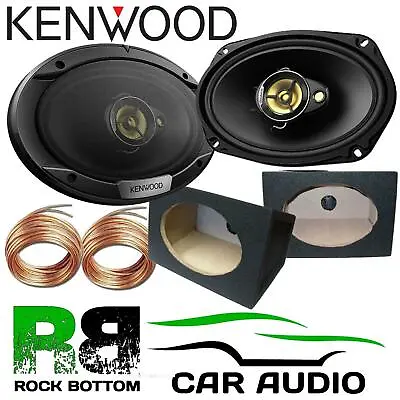 £89 • Buy Kenwood KFC-S6976EX 3-Way 6x9  1000 Watts Car Speakers & 6x9 Black Box Pair