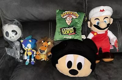 Lot Plush Jack Skellington Sonic Mickey Kingdom Hearts Super Mario Madagascar￼￼ • $45