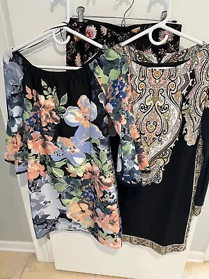 Lot Of 3 2 Dresses 1 Skirt 1 Donna Morgan Dress 1 1. State 1 Gabby Skye Size 8 • $9.99