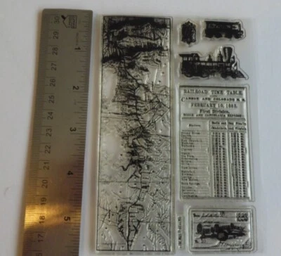£4 • Buy Woodware Clear Stamps Train 