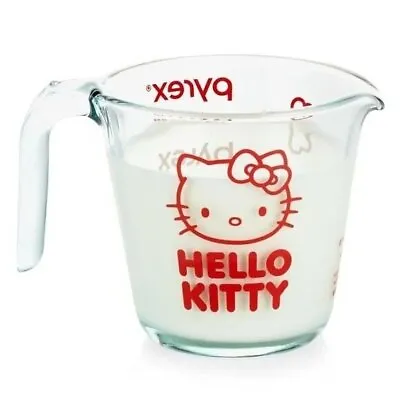 Pyrex Measuring Cup Hello Kitty. Rd. New • $18.39