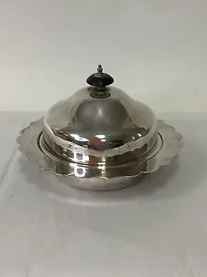 £45 • Buy Vintage Walker & Hall 3 Piece Butter Dish A1 Silver Plated 1930s #F
